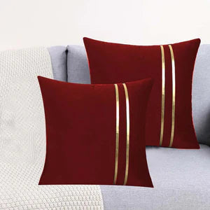 Velvet Decorative Sofa Cushion-Pack of 2