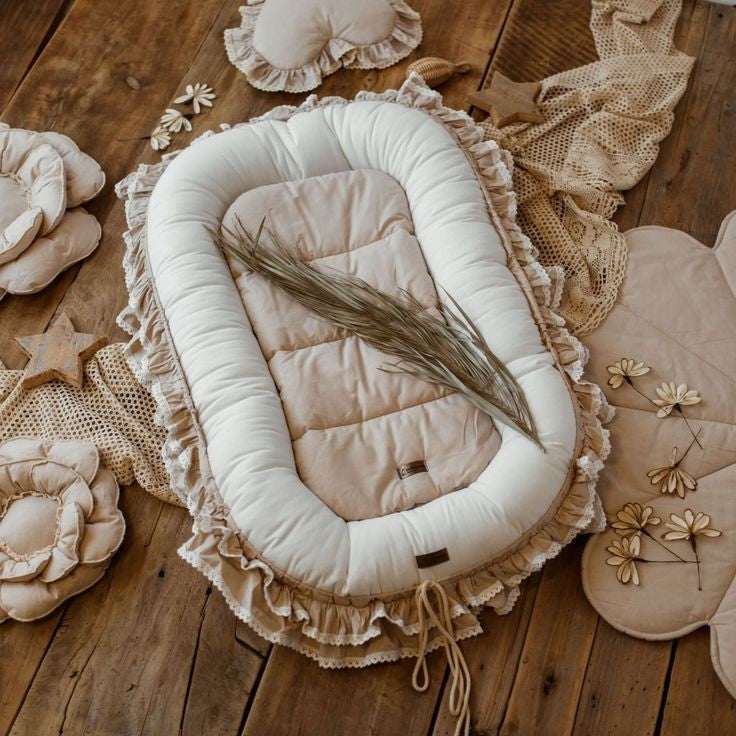 Luxury Double frilly Baby Nest With Comforter