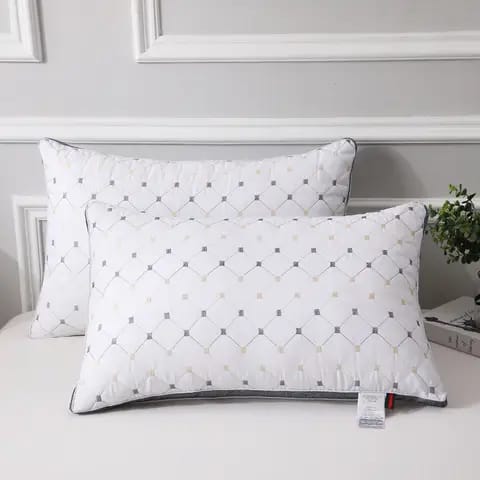 Decorative Bed Pillow _ Pack of 2 white