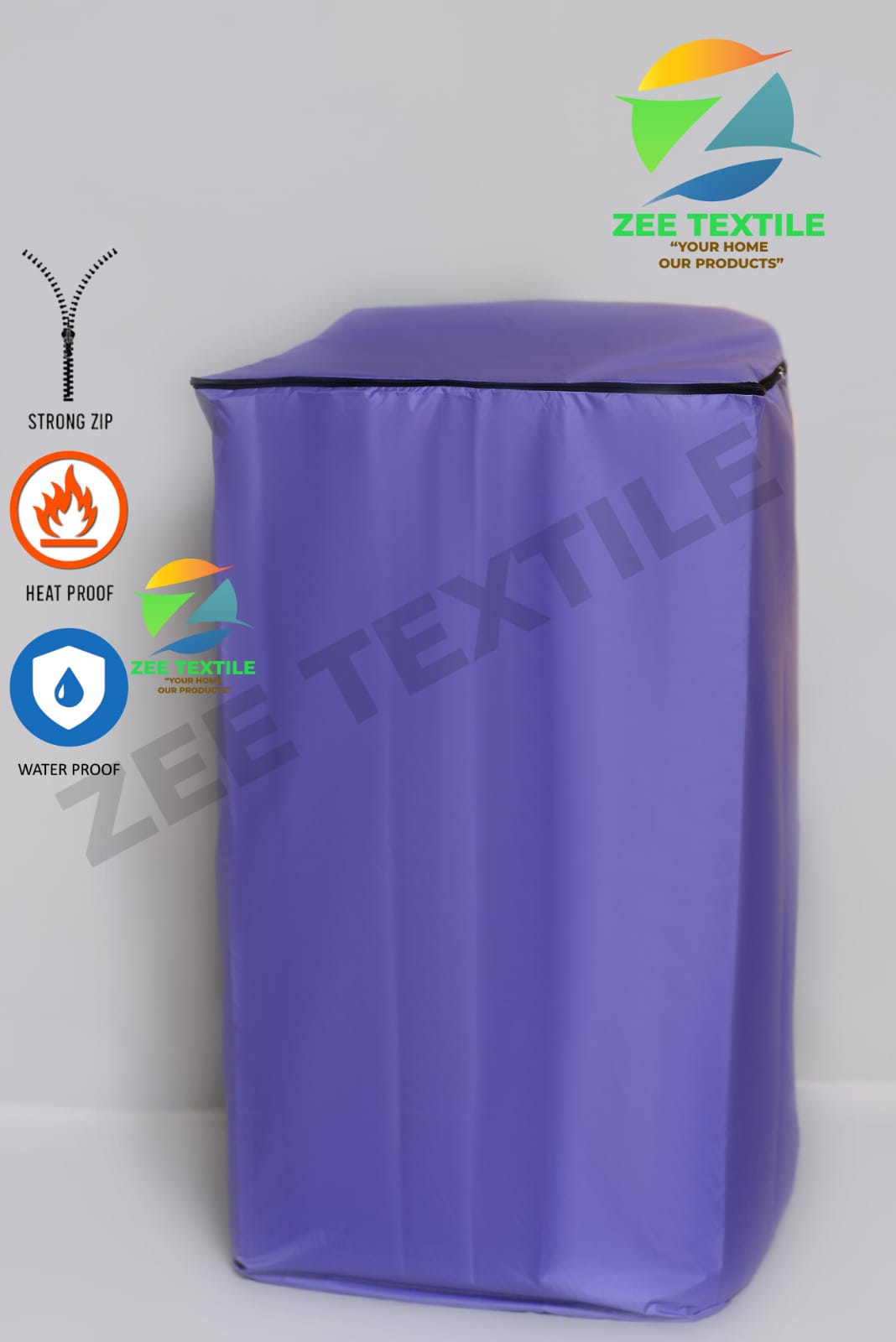 Waterproof Washing Machine Cover_ Top Loader_Purple